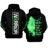 Adrenal Cancer Warrior Hoodie 3D For Women For Men : Warrior Adrenal Cancer Awareness
