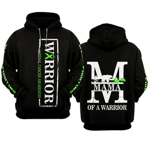 MAMA Adrenal Cancer Warrior Hoodie 3D For Women For Men : Mama Of A Warrior Adrenal Cancer Awareness