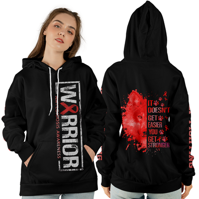 Amyloidosis Warrior Hoodie 3D For Women For Men : Warrior Amyloidosis Awareness