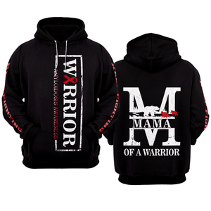 MAMA Amyloidosis Warrior Hoodie 3D For Women For Men : Mama Of A Warrior Amyloidosis Awareness