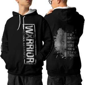 Asthma Warrior Hoodie 3D For Women For Men : Warrior Asthma Awareness