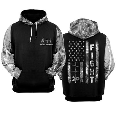 Asthma Warrior Hoodie 3D For Women For Men : Fight