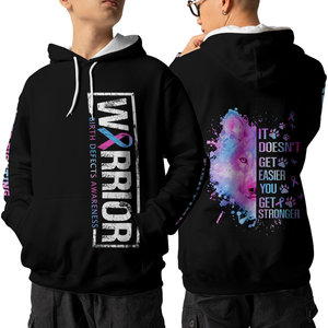 Birth Defects Warrior Hoodie 3D For Women For Men : Warrior Birth Defects Awareness