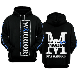 MAMA Charge Syndrome Warrior Hoodie 3D For Women For Men : Mama Of A Warrior Charge Syndrome Awareness