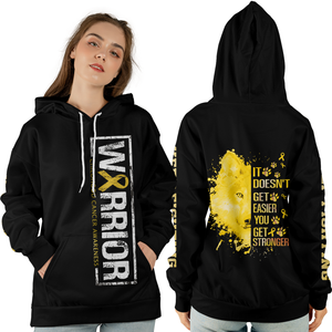 Childhood Cancer Warrior Hoodie 3D For Women For Men : Warrior Childhood Cancer Awareness