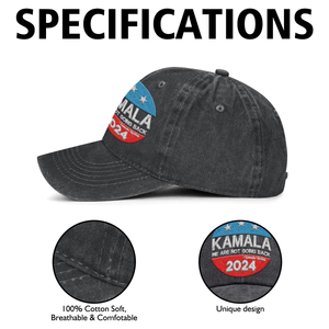 Support Kamala Harris 2024 embroidered Hat , Kamala Harris 47 embroidered Hat, 2024 Kamala Harris embroidered Hat