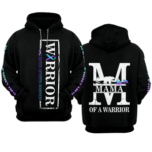 MAMA Rheumatoid Arthritis Warrior Hoodie 3D For Women For Men : Mama Of A Warrior Rheumatoid Arthritis Awareness