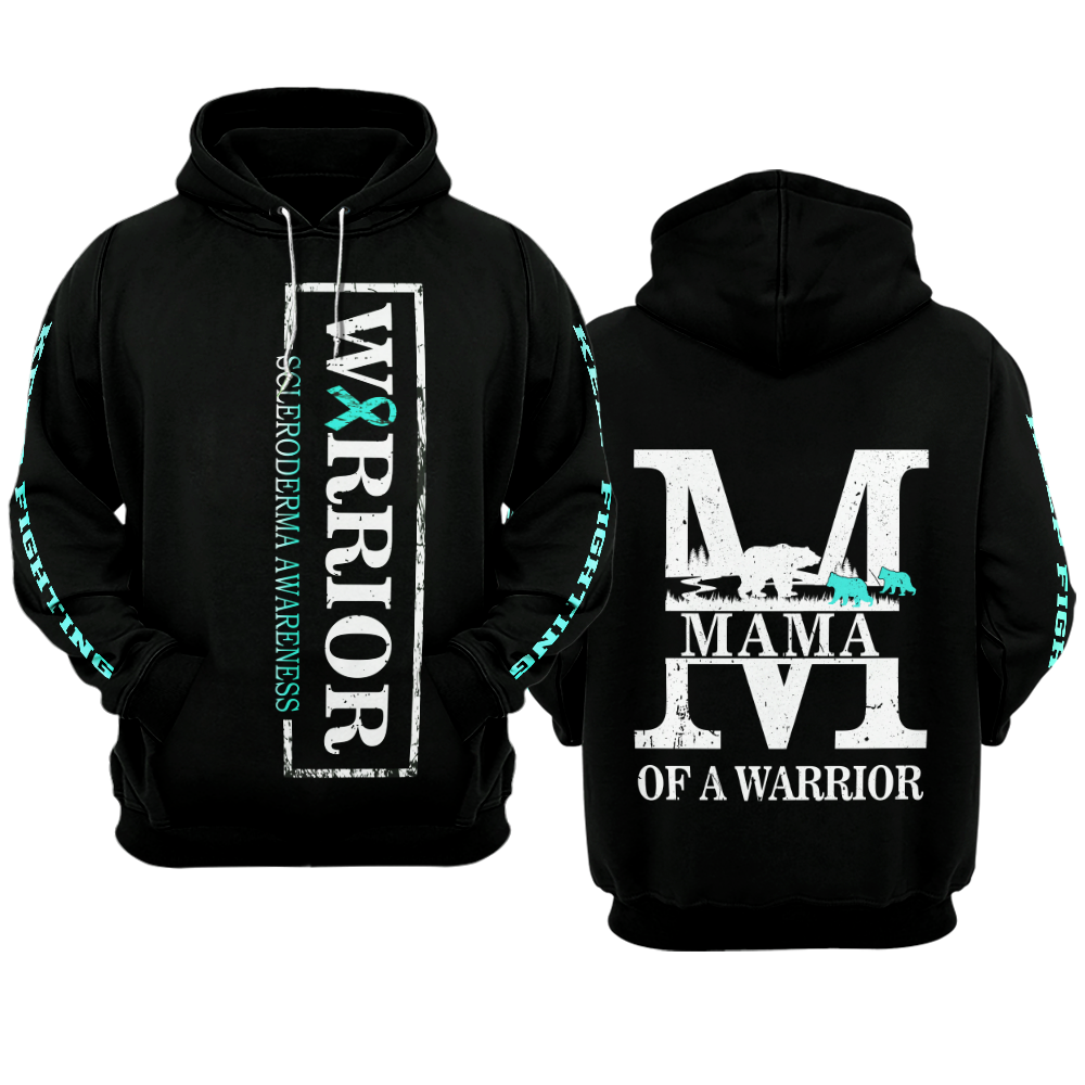 MAMA Scleroderma Warrior Hoodie 3D For Women For Men : Mama Of A Warrior Scleroderma Awareness