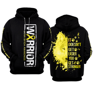 Spina Bifida Warrior Hoodie 3D For Women For Men : Warrior Spina Bifida Awareness