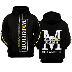 MAMA Spina Bifida Warrior Hoodie 3D For Women For Men : Mama Of A Warrior Spina Bifida Awareness