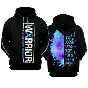 Suicide Prevention Warrior Hoodie 3D For Women For Men : Warrior Suicide Prevention Awareness