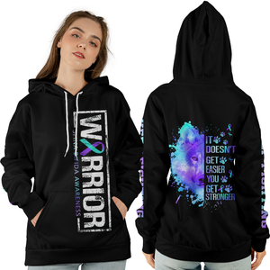 Suicide Prevention Warrior Hoodie 3D For Women For Men : Warrior Suicide Prevention Awareness