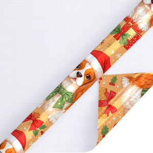 Personalized Christmas Wrapping Paper Holiday 2025 : Cavalier King Charles Spaniel