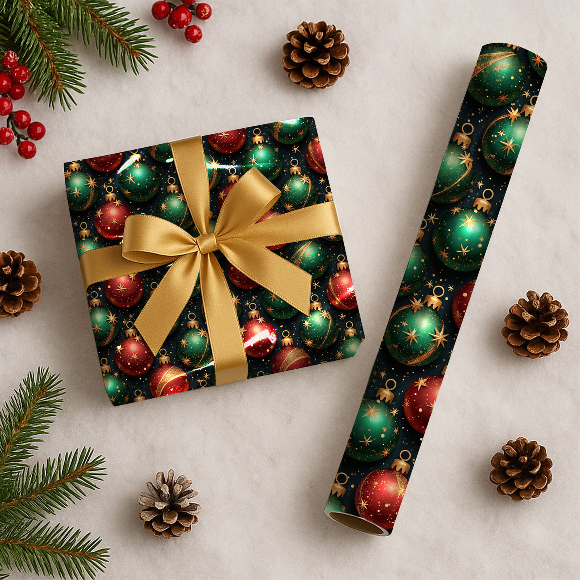 Personalized Christmas Wrapping Paper Holiday 2025 : Merry christmas