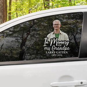 Custom In Memorial Sticker Personal Memory Decal Car :  in memory of my Grandpa