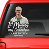 Custom In Memorial Sticker Personal Memory Decal Car :  in memory of my Grandpa