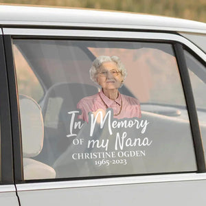 Custom In Memorial Sticker Personal Memory Decal Car :  in memory of my Nana