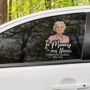 Custom In Memorial Sticker Personal Memory Decal Car :  in memory of my Nana