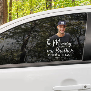 Custom In Memorial Sticker Personal Memory Decal Car :  in memory of my Brother