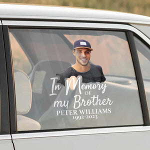 Custom In Memorial Sticker Personal Memory Decal Car :  in memory of my Brother