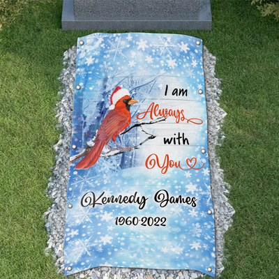 Custom Memorial Grave Blanket on Christmas : In loving of grave blanket