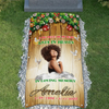 Custom Memorial Grave Blanket on Christmas, in loving memory grave blanket christmas : a big piece of my heart lives in heaven A3
