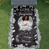 Custom Memorial Grave Blanket on Christmas : gone but never forgotten, Your wings were ready Grave Blanket
