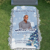 Custom Memorial Grave Blanket on Christmas : in loving memory, rest in paradise Grave Blanket