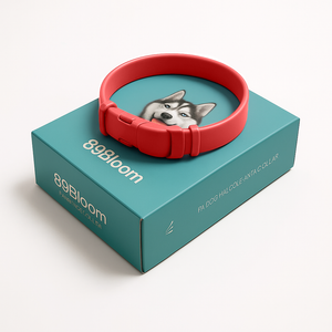 Flea & Tick Collar Red For Dog, For Lover Dog A06