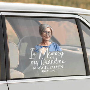 Custom In Memorial Sticker Personal Memory Decal Car :  in memory of my Grandma