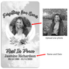 Custom Memorial Grave Blanket :  Rest in Paradise, Because someone we love is in heaven