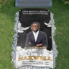 Custom Memorial Grave Blanket, in Memory Grave Blanket : i know heaven is a beautiful place because you're here, in loving memory grave blanket
