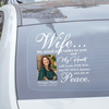 Custom in loving memory sticker, Personal Memory Decal Car : Wife, My mind still talks to you