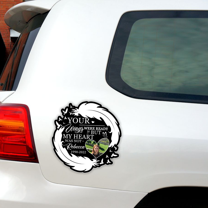 Custom in Memory of Tree Sticker Memory Decal Cars : Your wings were ready 223A