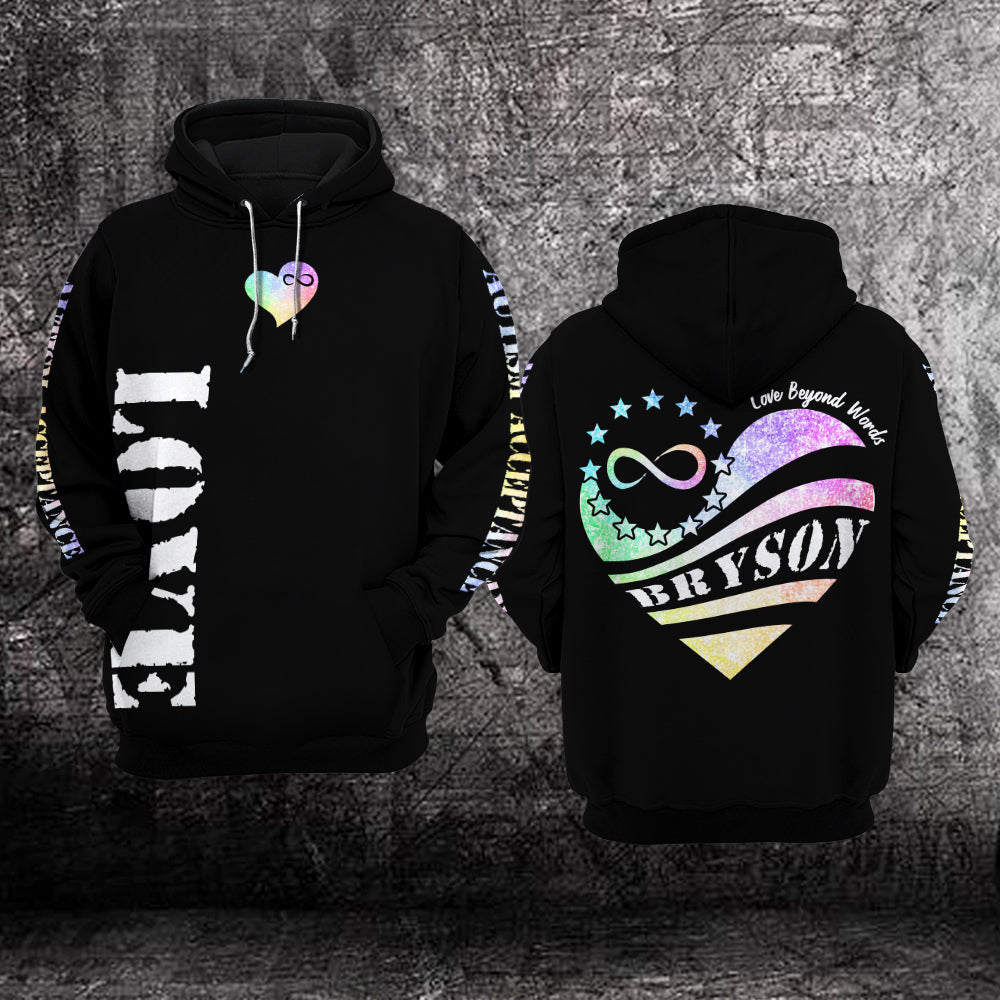 Custom Autism Awareness Hoodie 3D : Autism Acceptance