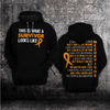 Multiple Sclerosis Awareness Hoodie 3D : This is what a survivor looks like