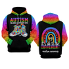 Autism Awareness Hoodie 3D : Walking A Different Path