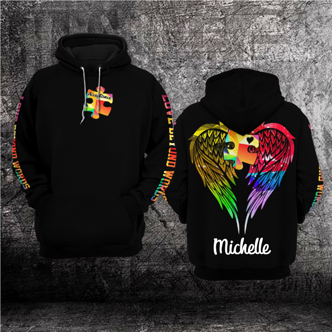 Custom Autism Awareness Hoodie 3D : Autism Acceptance