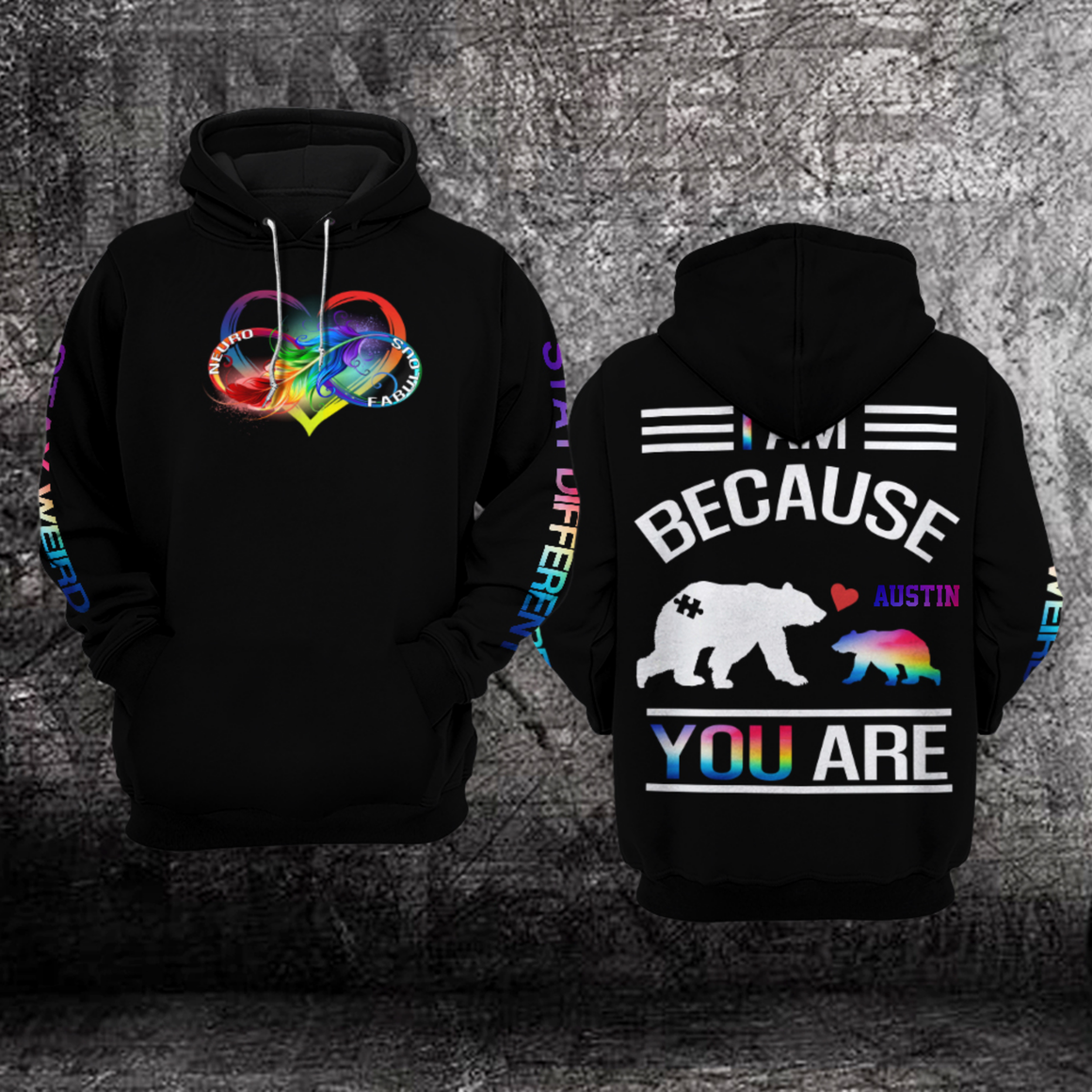 Custom Autism Awareness Hoodie 3D : Autism Acceptance