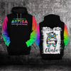 Custom Autism Awareness Hoodie 3D : Autism Mom – Someone With Autism Makes Me Proud EveryDay