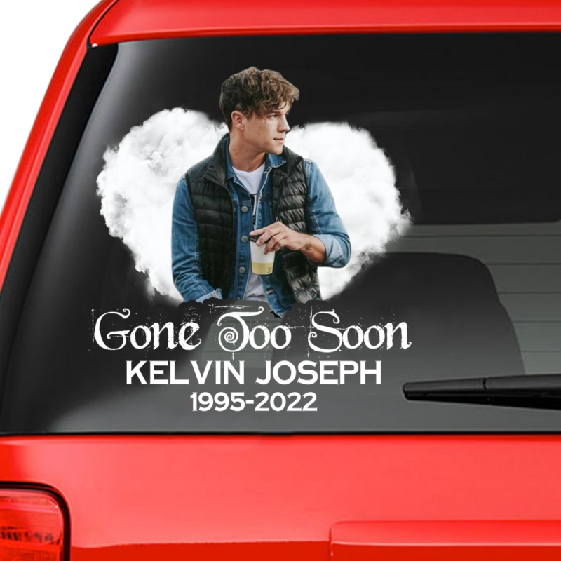 Custom In Loving Memory Sticker : In Loving Memory, Gone Too Soon