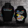Autism Awareness Hoodie 3D : Autism is Just One Word, Trying To Describe Millions OF Different Stories