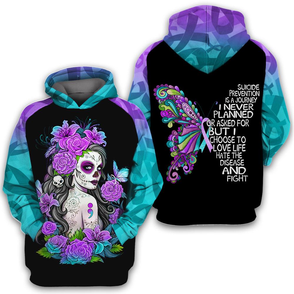 Suicide Prevention Awareness Hoodie Full Print 2