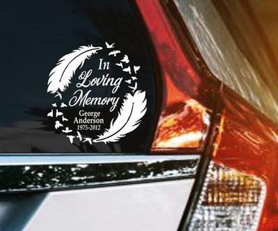 Personalized Sticker  Suicide Awareness : In Loving Memory