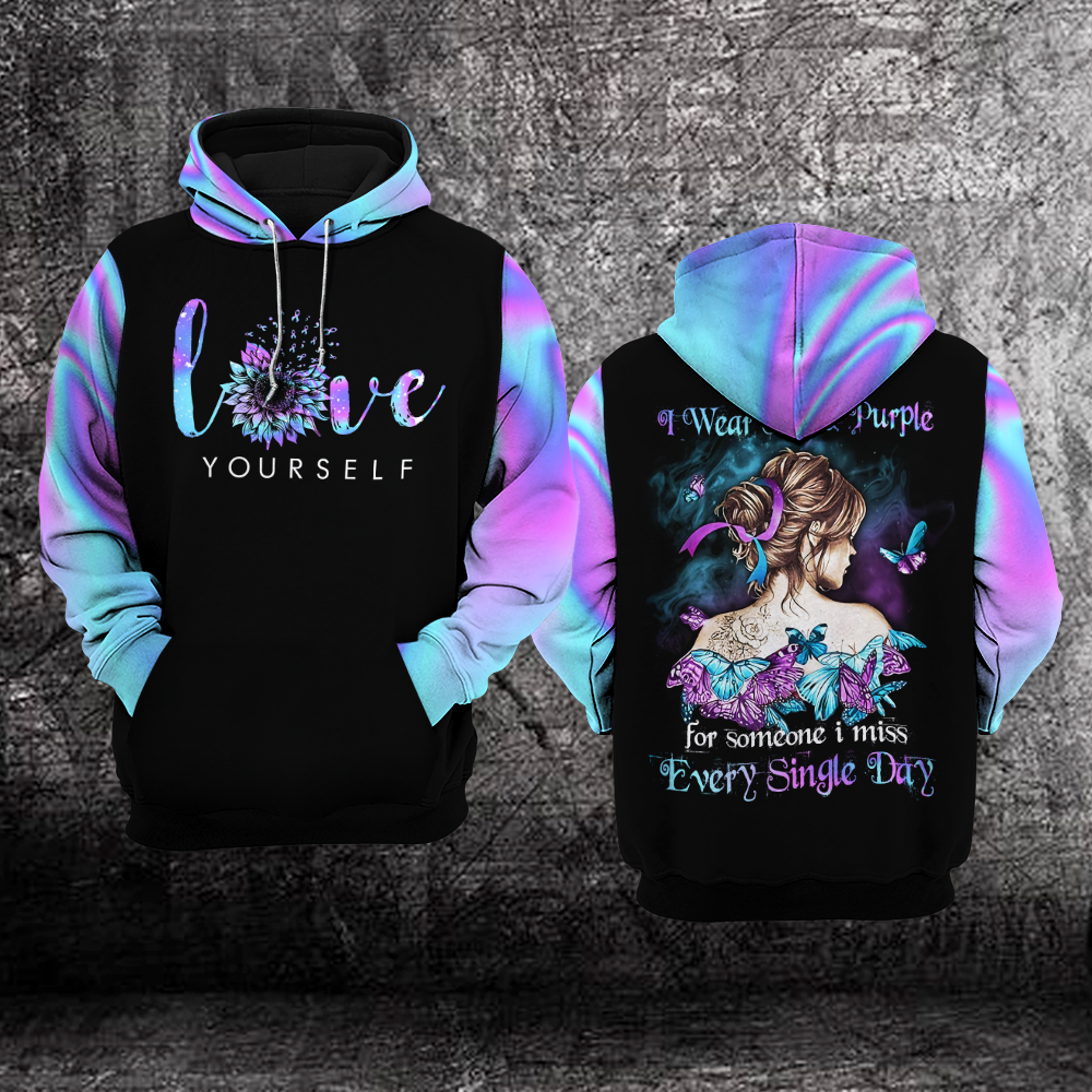 Love yourself purple hoodie hot sale