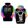 Autism Awareness Hoodie 3D : It’s No Prob-llama to Be Different
