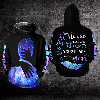 Suicide Prevention Awareness Hoodie For Women For Men : No One Else Can Your Place In My Heart