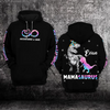 Custom Autism Awareness Hoodie 3D : Mamasaurus Autism