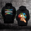 Autism Awareness Hoodie 3D : Everyone Communicates Differently