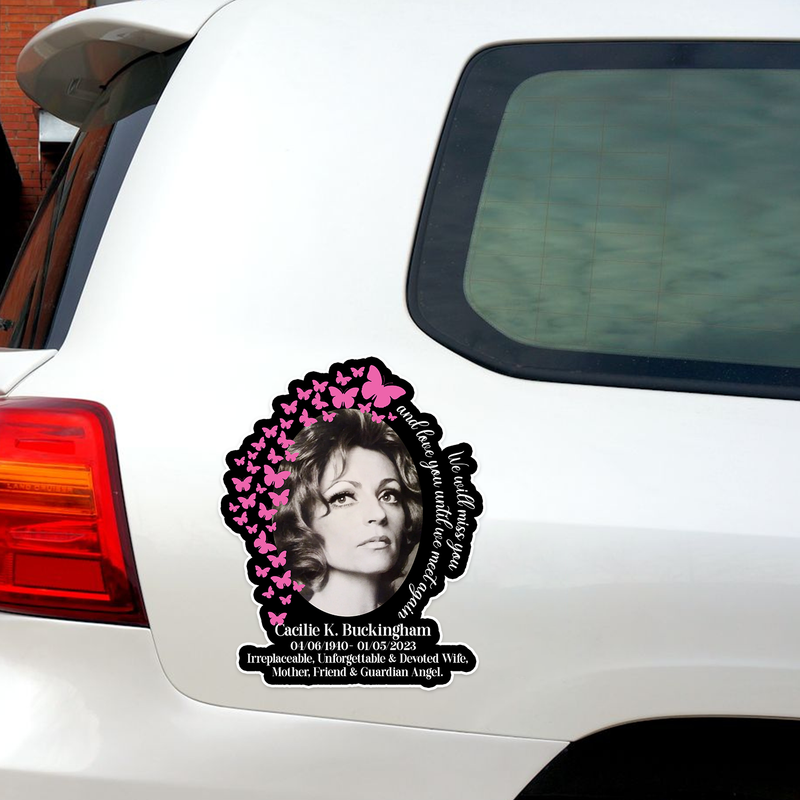 Custom In Loving Memory Sticker Memory Decal Cars : We until miss you and love you until we meet again